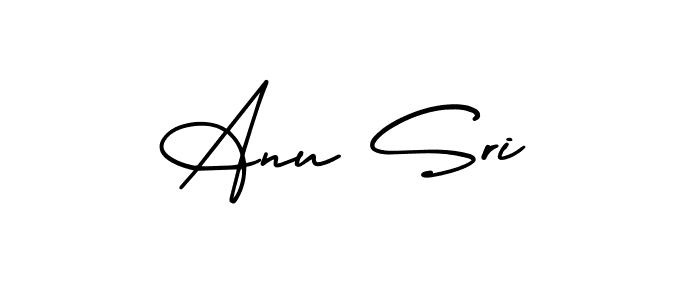 Anu Sri stylish signature style. Best Handwritten Sign (AmerikaSignatureDemo-Regular) for my name. Handwritten Signature Collection Ideas for my name Anu Sri. Anu Sri signature style 3 images and pictures png