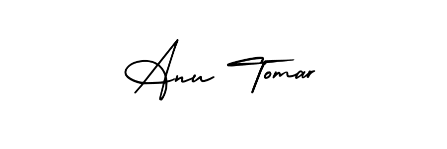 Design your own signature with our free online signature maker. With this signature software, you can create a handwritten (AmerikaSignatureDemo-Regular) signature for name Anu Tomar. Anu Tomar signature style 3 images and pictures png