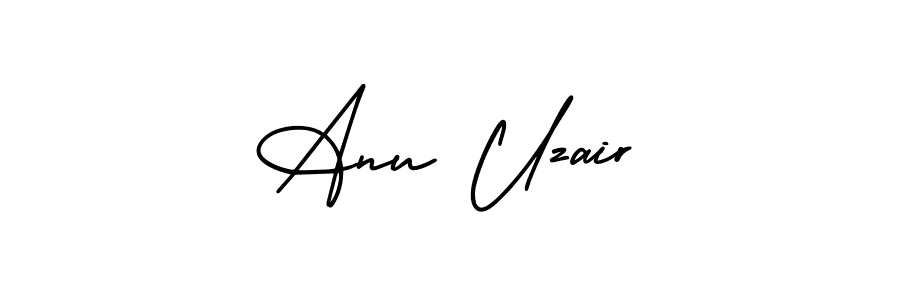 How to Draw Anu Uzair signature style? AmerikaSignatureDemo-Regular is a latest design signature styles for name Anu Uzair. Anu Uzair signature style 3 images and pictures png