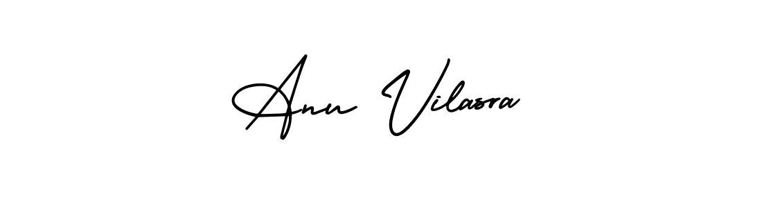 Also You can easily find your signature by using the search form. We will create Anu Vilasra name handwritten signature images for you free of cost using AmerikaSignatureDemo-Regular sign style. Anu Vilasra signature style 3 images and pictures png