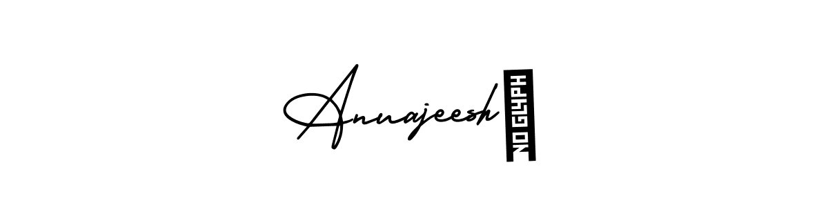 Use a signature maker to create a handwritten signature online. With this signature software, you can design (AmerikaSignatureDemo-Regular) your own signature for name Anuajeesh❤. Anuajeesh❤ signature style 3 images and pictures png