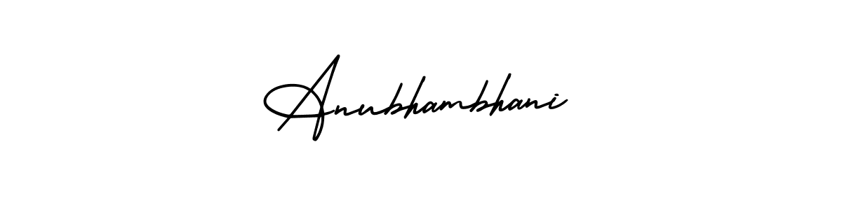 Design your own signature with our free online signature maker. With this signature software, you can create a handwritten (AmerikaSignatureDemo-Regular) signature for name Anubhambhani. Anubhambhani signature style 3 images and pictures png