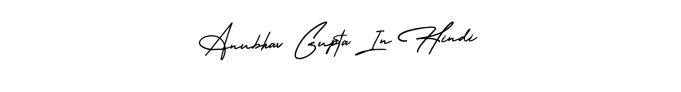 Create a beautiful signature design for name Anubhav Gupta In Hindi. With this signature (AmerikaSignatureDemo-Regular) fonts, you can make a handwritten signature for free. Anubhav Gupta In Hindi signature style 3 images and pictures png