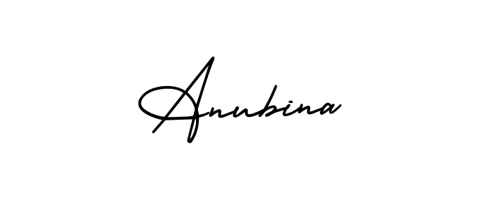 Design your own signature with our free online signature maker. With this signature software, you can create a handwritten (AmerikaSignatureDemo-Regular) signature for name Anubina. Anubina signature style 3 images and pictures png