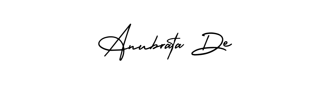 How to make Anubrata De signature? AmerikaSignatureDemo-Regular is a professional autograph style. Create handwritten signature for Anubrata De name. Anubrata De signature style 3 images and pictures png