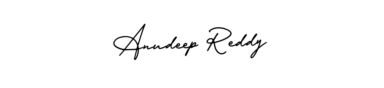 Anudeep Reddy stylish signature style. Best Handwritten Sign (AmerikaSignatureDemo-Regular) for my name. Handwritten Signature Collection Ideas for my name Anudeep Reddy. Anudeep Reddy signature style 3 images and pictures png