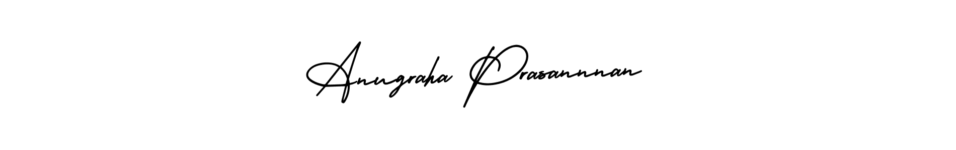 if you are searching for the best signature style for your name Anugraha Prasannnan. so please give up your signature search. here we have designed multiple signature styles  using AmerikaSignatureDemo-Regular. Anugraha Prasannnan signature style 3 images and pictures png