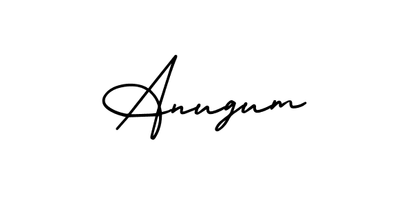 Anugum stylish signature style. Best Handwritten Sign (AmerikaSignatureDemo-Regular) for my name. Handwritten Signature Collection Ideas for my name Anugum. Anugum signature style 3 images and pictures png