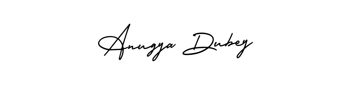 Make a beautiful signature design for name Anugya Dubey. With this signature (AmerikaSignatureDemo-Regular) style, you can create a handwritten signature for free. Anugya Dubey signature style 3 images and pictures png