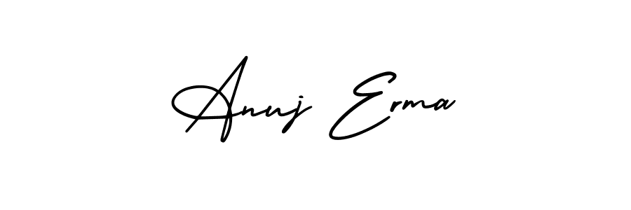 How to Draw Anuj Erma signature style? AmerikaSignatureDemo-Regular is a latest design signature styles for name Anuj Erma. Anuj Erma signature style 3 images and pictures png