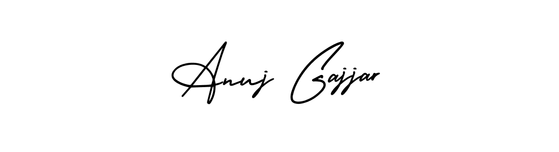 Make a beautiful signature design for name Anuj Gajjar. Use this online signature maker to create a handwritten signature for free. Anuj Gajjar signature style 3 images and pictures png