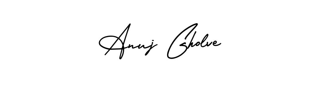 Best and Professional Signature Style for Anuj Gholve. AmerikaSignatureDemo-Regular Best Signature Style Collection. Anuj Gholve signature style 3 images and pictures png