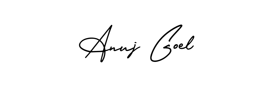 It looks lik you need a new signature style for name Anuj Goel. Design unique handwritten (AmerikaSignatureDemo-Regular) signature with our free signature maker in just a few clicks. Anuj Goel signature style 3 images and pictures png
