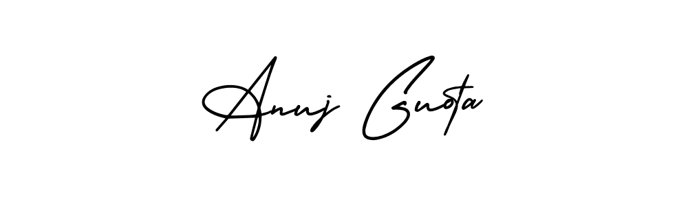 Best and Professional Signature Style for Anuj Guota. AmerikaSignatureDemo-Regular Best Signature Style Collection. Anuj Guota signature style 3 images and pictures png