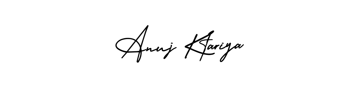 Use a signature maker to create a handwritten signature online. With this signature software, you can design (AmerikaSignatureDemo-Regular) your own signature for name Anuj Ktariya. Anuj Ktariya signature style 3 images and pictures png