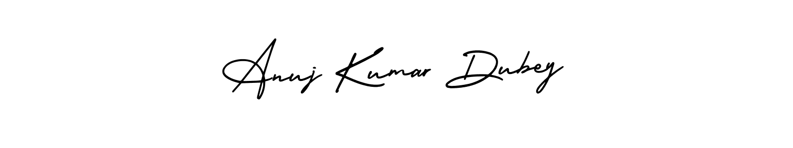 How to make Anuj Kumar Dubey name signature. Use AmerikaSignatureDemo-Regular style for creating short signs online. This is the latest handwritten sign. Anuj Kumar Dubey signature style 3 images and pictures png