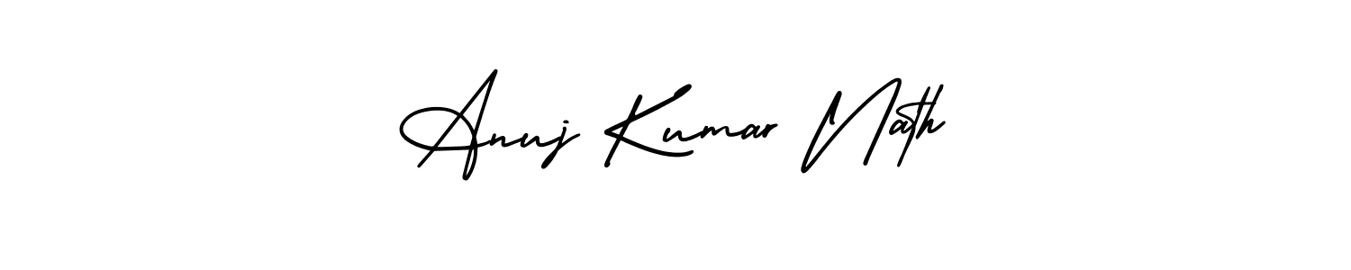 Design your own signature with our free online signature maker. With this signature software, you can create a handwritten (AmerikaSignatureDemo-Regular) signature for name Anuj Kumar Nath. Anuj Kumar Nath signature style 3 images and pictures png