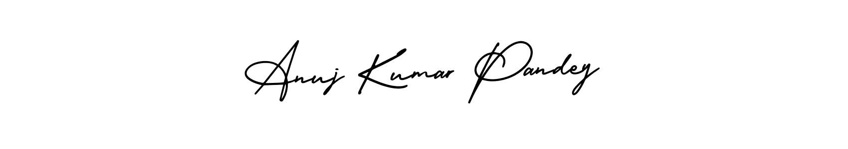 AmerikaSignatureDemo-Regular is a professional signature style that is perfect for those who want to add a touch of class to their signature. It is also a great choice for those who want to make their signature more unique. Get Anuj Kumar Pandey name to fancy signature for free. Anuj Kumar Pandey signature style 3 images and pictures png