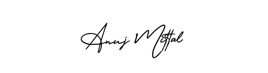 Create a beautiful signature design for name Anuj Mittal. With this signature (AmerikaSignatureDemo-Regular) fonts, you can make a handwritten signature for free. Anuj Mittal signature style 3 images and pictures png