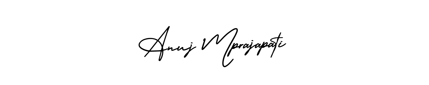 Similarly AmerikaSignatureDemo-Regular is the best handwritten signature design. Signature creator online .You can use it as an online autograph creator for name Anuj Mprajapati. Anuj Mprajapati signature style 3 images and pictures png