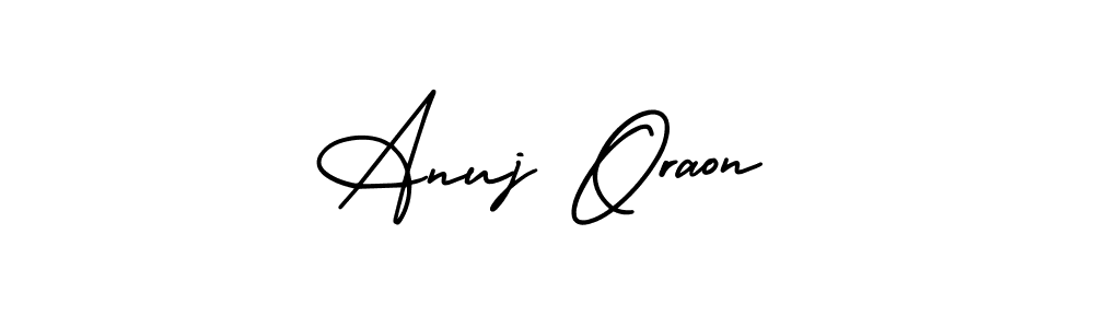 if you are searching for the best signature style for your name Anuj Oraon. so please give up your signature search. here we have designed multiple signature styles  using AmerikaSignatureDemo-Regular. Anuj Oraon signature style 3 images and pictures png