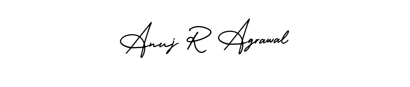It looks lik you need a new signature style for name Anuj R Agrawal. Design unique handwritten (AmerikaSignatureDemo-Regular) signature with our free signature maker in just a few clicks. Anuj R Agrawal signature style 3 images and pictures png