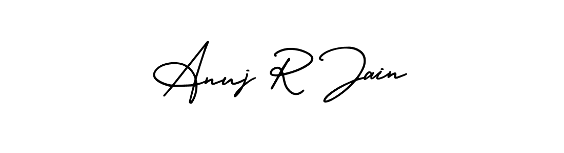 Use a signature maker to create a handwritten signature online. With this signature software, you can design (AmerikaSignatureDemo-Regular) your own signature for name Anuj R Jain. Anuj R Jain signature style 3 images and pictures png