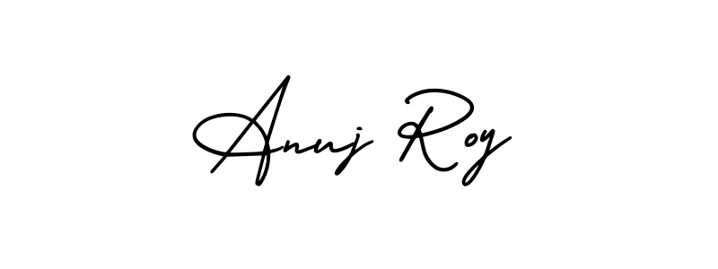 Use a signature maker to create a handwritten signature online. With this signature software, you can design (AmerikaSignatureDemo-Regular) your own signature for name Anuj Roy. Anuj Roy signature style 3 images and pictures png