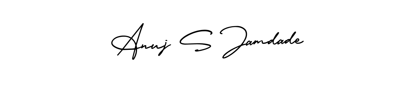 Also we have Anuj S Jamdade name is the best signature style. Create professional handwritten signature collection using AmerikaSignatureDemo-Regular autograph style. Anuj S Jamdade signature style 3 images and pictures png