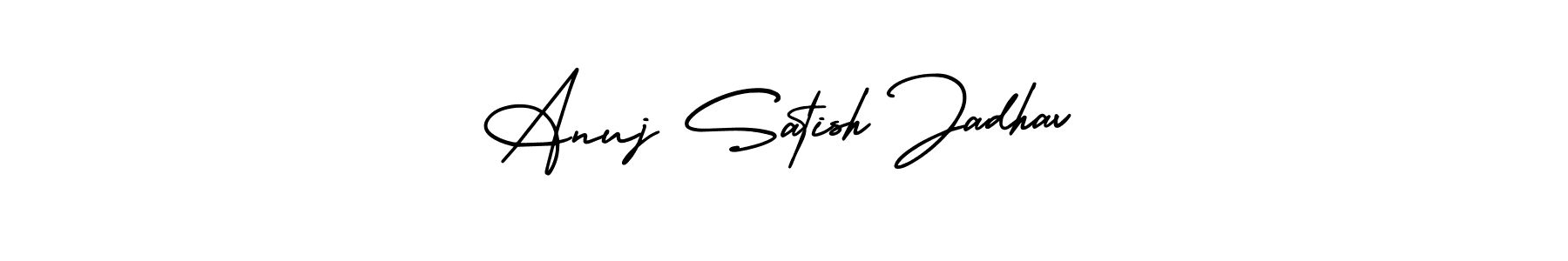 You can use this online signature creator to create a handwritten signature for the name Anuj Satish Jadhav. This is the best online autograph maker. Anuj Satish Jadhav signature style 3 images and pictures png