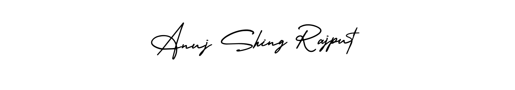 Anuj Shing Rajput stylish signature style. Best Handwritten Sign (AmerikaSignatureDemo-Regular) for my name. Handwritten Signature Collection Ideas for my name Anuj Shing Rajput. Anuj Shing Rajput signature style 3 images and pictures png