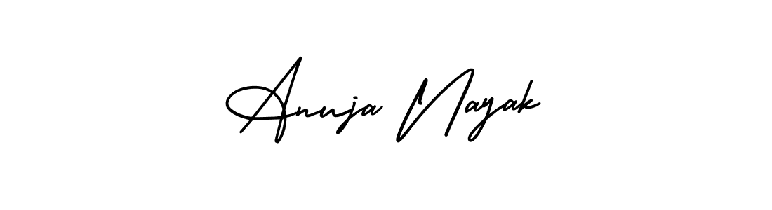 Anuja Nayak stylish signature style. Best Handwritten Sign (AmerikaSignatureDemo-Regular) for my name. Handwritten Signature Collection Ideas for my name Anuja Nayak. Anuja Nayak signature style 3 images and pictures png