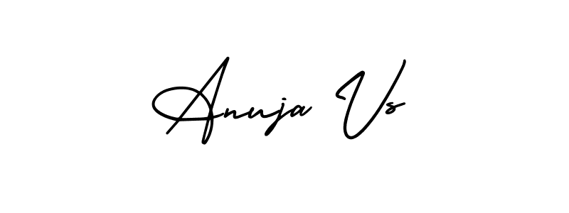 Similarly AmerikaSignatureDemo-Regular is the best handwritten signature design. Signature creator online .You can use it as an online autograph creator for name Anuja Vs. Anuja Vs signature style 3 images and pictures png