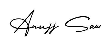 Master the art of signing with Anujj Saw written in fluent AmerikaSignatureDemo-Regular script. A great template to practice and refine your handwriting. Anujj Saw signature style 3 images and pictures png