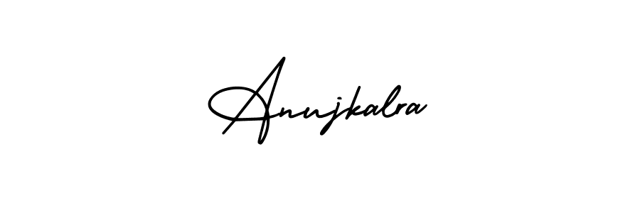 Anujkalra stylish signature style. Best Handwritten Sign (AmerikaSignatureDemo-Regular) for my name. Handwritten Signature Collection Ideas for my name Anujkalra. Anujkalra signature style 3 images and pictures png
