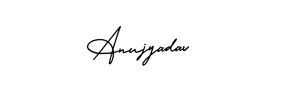 Use a signature maker to create a handwritten signature online. With this signature software, you can design (AmerikaSignatureDemo-Regular) your own signature for name Anujyadav. Anujyadav signature style 3 images and pictures png