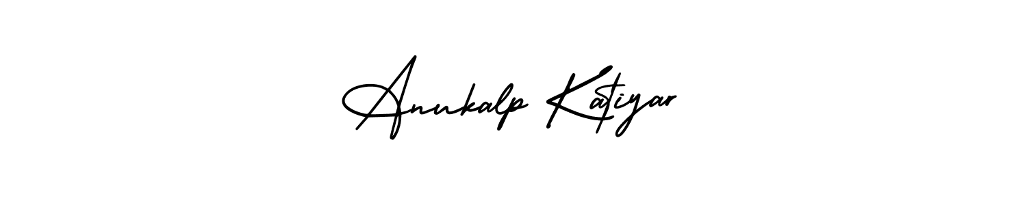 This is the best signature style for the Anukalp Katiyar name. Also you like these signature font (AmerikaSignatureDemo-Regular). Mix name signature. Anukalp Katiyar signature style 3 images and pictures png