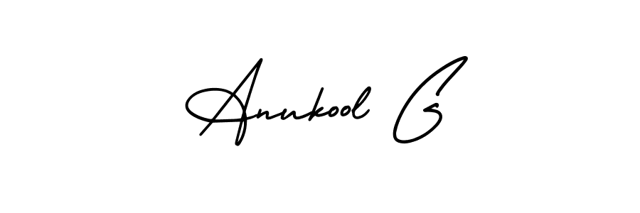 Also You can easily find your signature by using the search form. We will create Anukool G name handwritten signature images for you free of cost using AmerikaSignatureDemo-Regular sign style. Anukool G signature style 3 images and pictures png