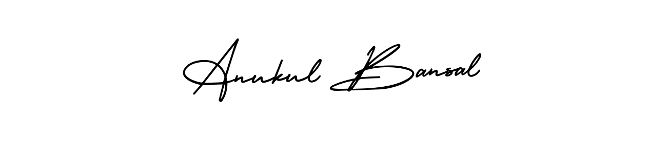 AmerikaSignatureDemo-Regular is a professional signature style that is perfect for those who want to add a touch of class to their signature. It is also a great choice for those who want to make their signature more unique. Get Anukul Bansal name to fancy signature for free. Anukul Bansal signature style 3 images and pictures png