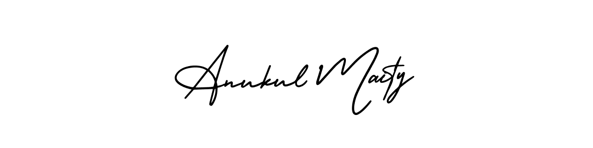 This is the best signature style for the Anukul Maity name. Also you like these signature font (AmerikaSignatureDemo-Regular). Mix name signature. Anukul Maity signature style 3 images and pictures png