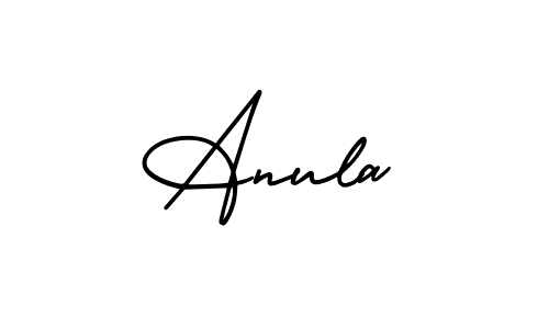 Design your own signature with our free online signature maker. With this signature software, you can create a handwritten (AmerikaSignatureDemo-Regular) signature for name Anula. Anula signature style 3 images and pictures png