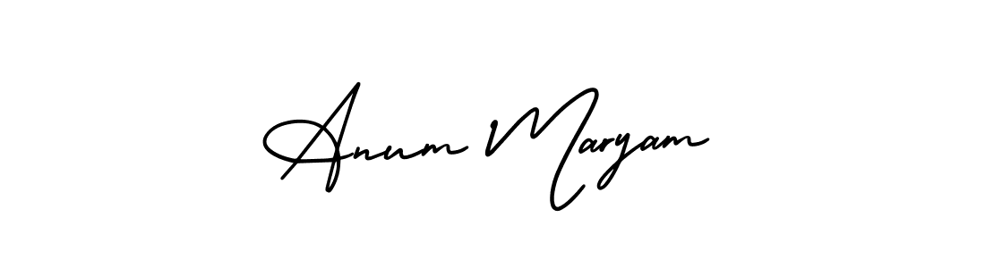 Make a short Anum Maryam signature style. Manage your documents anywhere anytime using AmerikaSignatureDemo-Regular. Create and add eSignatures, submit forms, share and send files easily. Anum Maryam signature style 3 images and pictures png