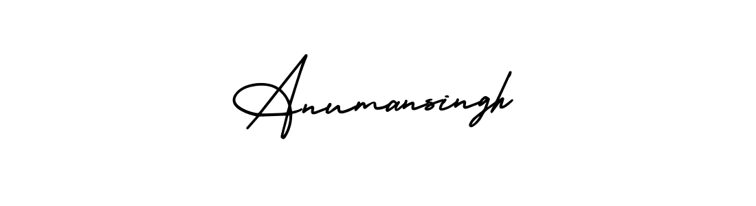 Make a beautiful signature design for name Anumansingh. Use this online signature maker to create a handwritten signature for free. Anumansingh signature style 3 images and pictures png