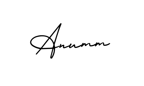 How to make Anumm signature? AmerikaSignatureDemo-Regular is a professional autograph style. Create handwritten signature for Anumm name. Anumm signature style 3 images and pictures png