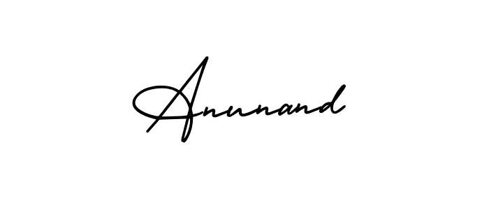 Check out images of Autograph of Anunand name. Actor Anunand Signature Style. AmerikaSignatureDemo-Regular is a professional sign style online. Anunand signature style 3 images and pictures png