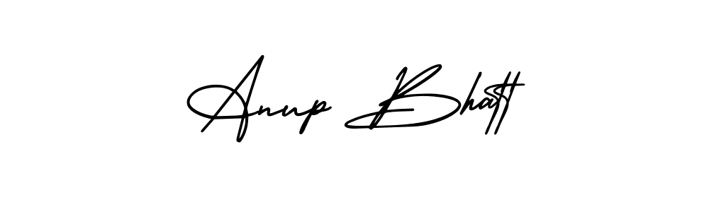 How to make Anup Bhatt name signature. Use AmerikaSignatureDemo-Regular style for creating short signs online. This is the latest handwritten sign. Anup Bhatt signature style 3 images and pictures png
