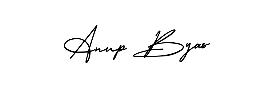 Also You can easily find your signature by using the search form. We will create Anup Byas name handwritten signature images for you free of cost using AmerikaSignatureDemo-Regular sign style. Anup Byas signature style 3 images and pictures png