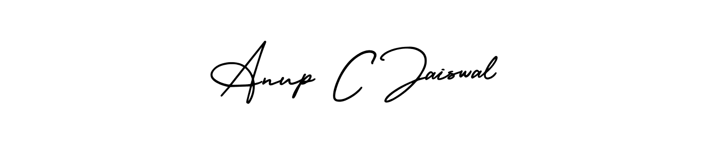 if you are searching for the best signature style for your name Anup C Jaiswal. so please give up your signature search. here we have designed multiple signature styles  using AmerikaSignatureDemo-Regular. Anup C Jaiswal signature style 3 images and pictures png