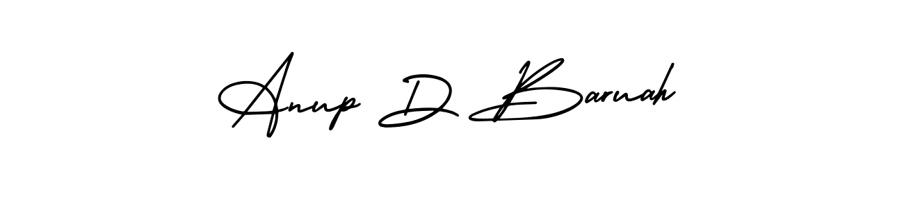 Use a signature maker to create a handwritten signature online. With this signature software, you can design (AmerikaSignatureDemo-Regular) your own signature for name Anup D Baruah. Anup D Baruah signature style 3 images and pictures png
