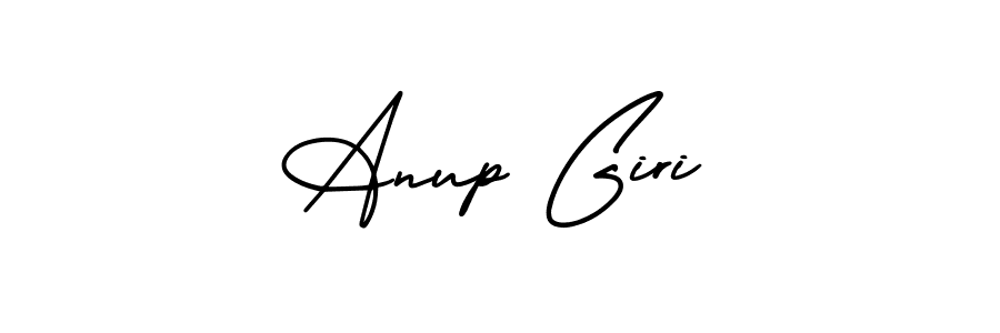 How to make Anup Giri name signature. Use AmerikaSignatureDemo-Regular style for creating short signs online. This is the latest handwritten sign. Anup Giri signature style 3 images and pictures png
